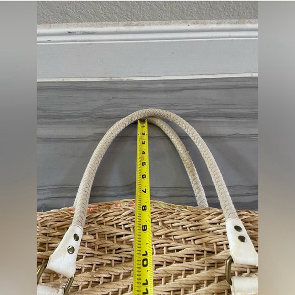 Woven straw tote bag - Picture 5 of 9